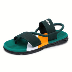 Open Toe Elastic Beach Slippers Water Slippers Flip Flop For Summer