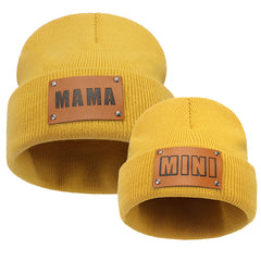 Parent Child Wool Knitted Beanie Cap Baby Warm Hiphop Cap