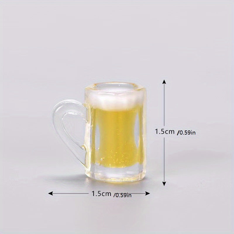 3pcs Mini Cup Doll House Kitchen Drink Model Wine Glass Decoration