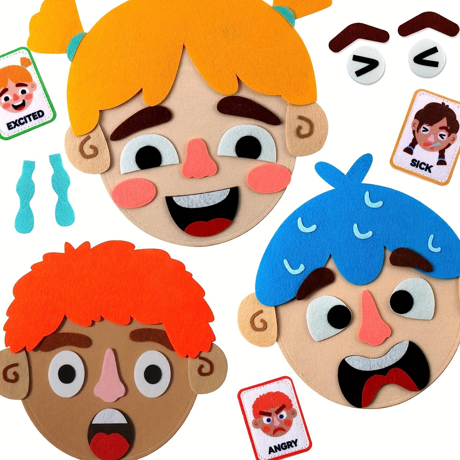 Craftstory Emotions Cards for Making Faces Game