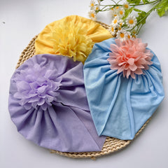 Soft Elastic Turban for Baby Girls Flower Headband