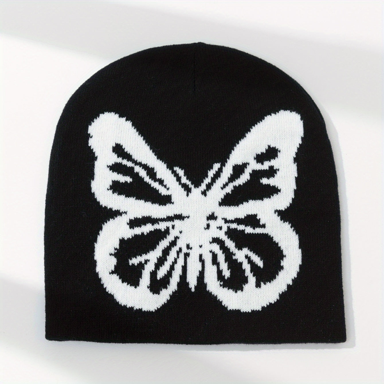 Men's Jacquard Butterfly Beanie Knitted Hat