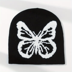 Men's Jacquard Butterfly Beanie Knitted Hat