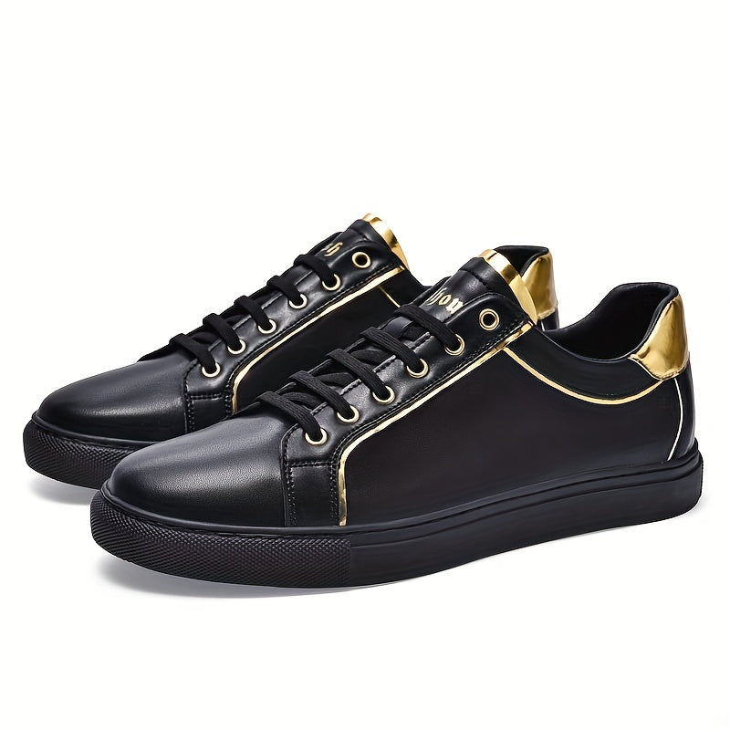 Men's Lace Up Skate Shoes Lightweight Comfy Non slip Sneakers
