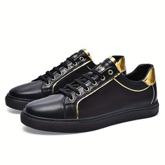 Men's Lace Up Skate Shoes Lightweight Comfy Non slip Sneakers