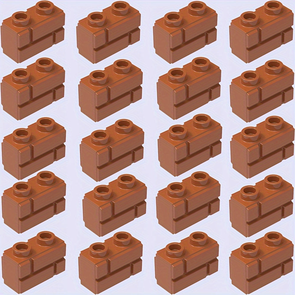 Christmas Building Blocks 20pcs Set Mixed Colors ABS Material DIY Toys