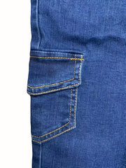 Boys Elastic Waist Vintage Denim Jeans