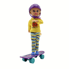 15 Doll with Skateboard and Hat - Christmas, Thanksgiving, Halloween Gift