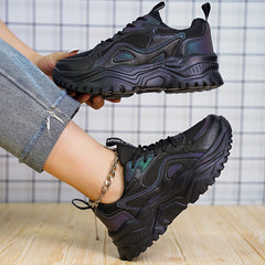 Women's Ombre Chunky Sneakers Mesh Running Shoes
