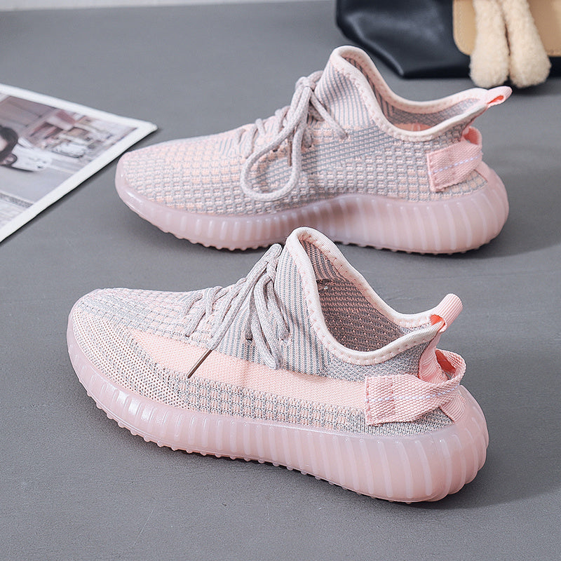 Breathable Knitted Mesh Sneakers for Women