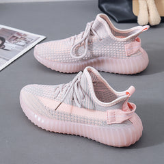 Breathable Knitted Mesh Sneakers for Women