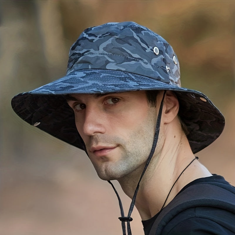 Camouflage Sun Hat for Men and Women - Sun Protection Bucket Hat