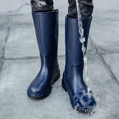 Men's High Top Rain Boots Waterproof Non slip Galoshes