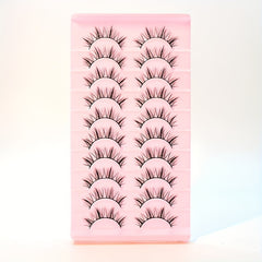 Natural Look False Eyelashes Fox Eyes Makeup Short Eyelashes