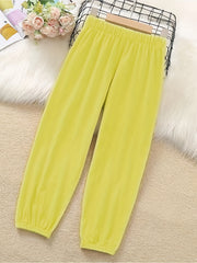 Kids Footed Pants Casual Trousers