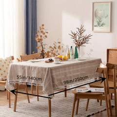 Bohemia Table Runner Tassel Tablecloth Family Dinner Pastoral Style