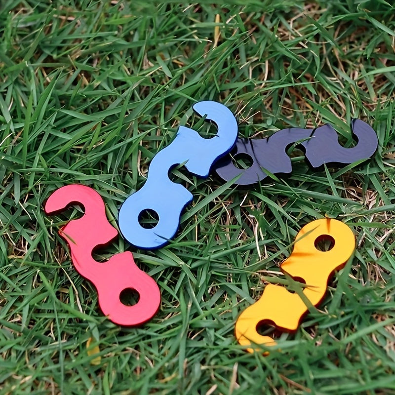10pcs Aluminum S-Shape Rope Buckles for Camping