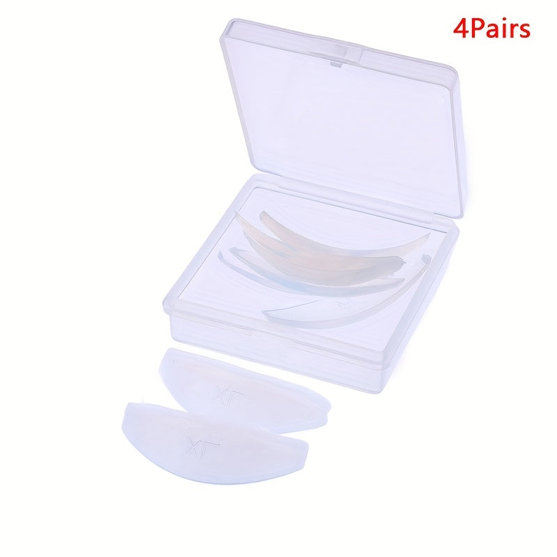 4Pairs Silicone Eyelash Under Eye Pads for Extensions