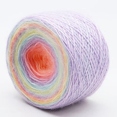 50g 100m Gradual Rainbow Cake Wool Ball DIY Crochet Flower Sweater Material