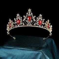 Crystal Headband Queen Princess Baroque Style Crown Head Jewelry