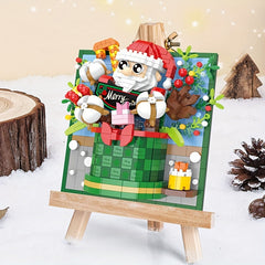 Santa Miku 3D Print Blocks Holiday Decor Birthday Gift