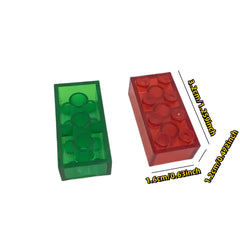 40pcs 2x4 High Brick Small Particle Building Blocks ABS Material