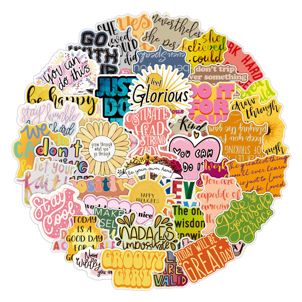 50 Inspirational Quotes Sticker Pack
