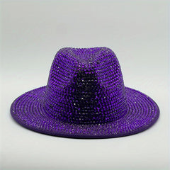 Rhinestone Fedora Hat Vintage Accessories Women