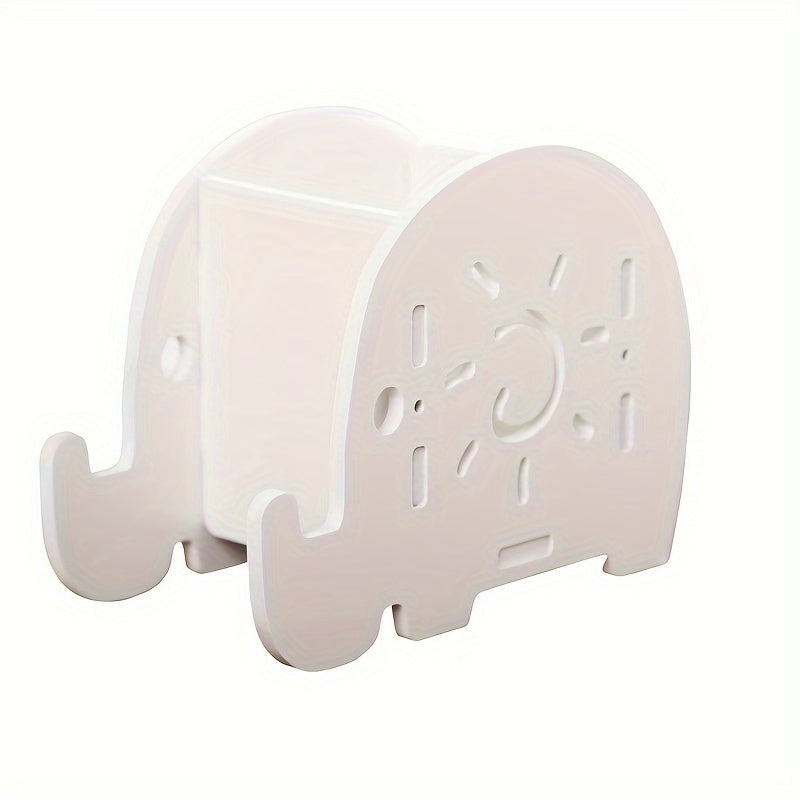 Elephant Desk Organizer Phone Stand Pen Holder Home Office Decor