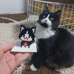 Cat Series Building Blocks DIY Table Decoration Gift