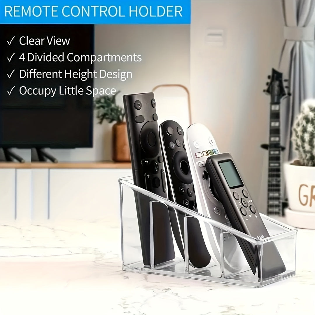 Transparent Remote Control Holder for Makeup Brushes and Pens
