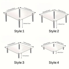 4pcs Layer Acrylic Cake Display Stand for Parties