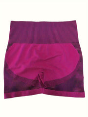 High Waist Workout Sports Short Contrast Butt Lifting Seamless