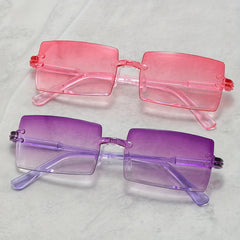 Personalized Small Square Frame Sunglasses for Men and Women