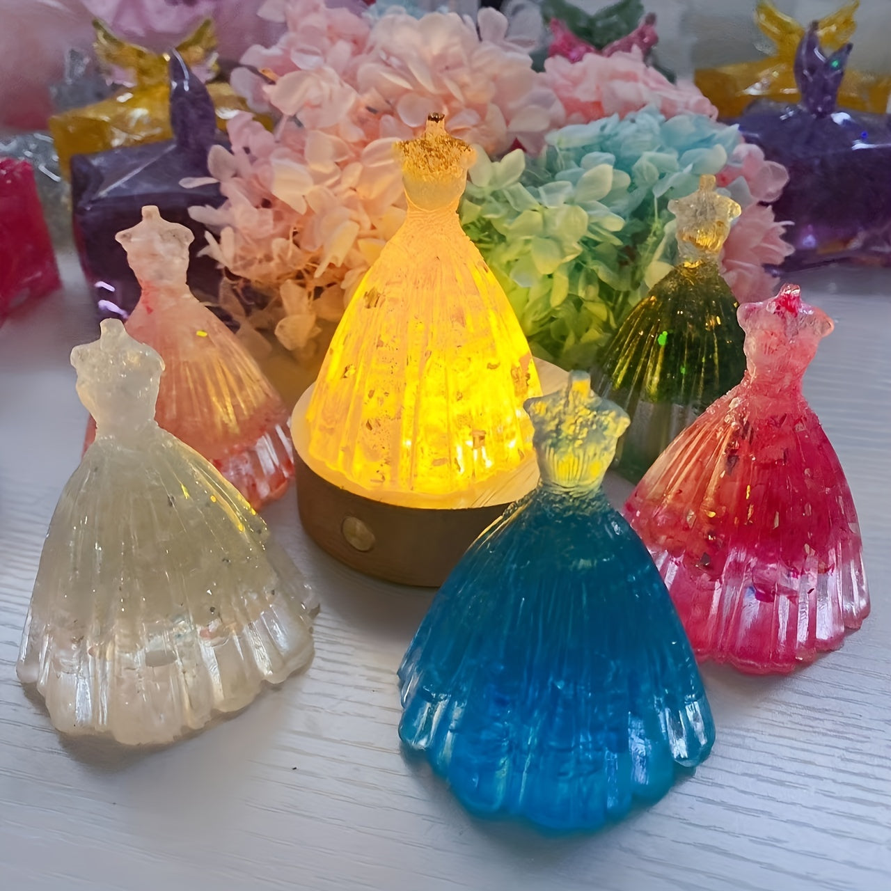 Wedding Dress Resin Crystal Gravel Drop Glue Ornaments Gift