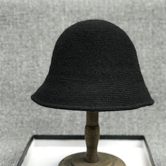 Knitted Bucket Hat Fisherman Hat Unisex Autumn Winter Basin Hat