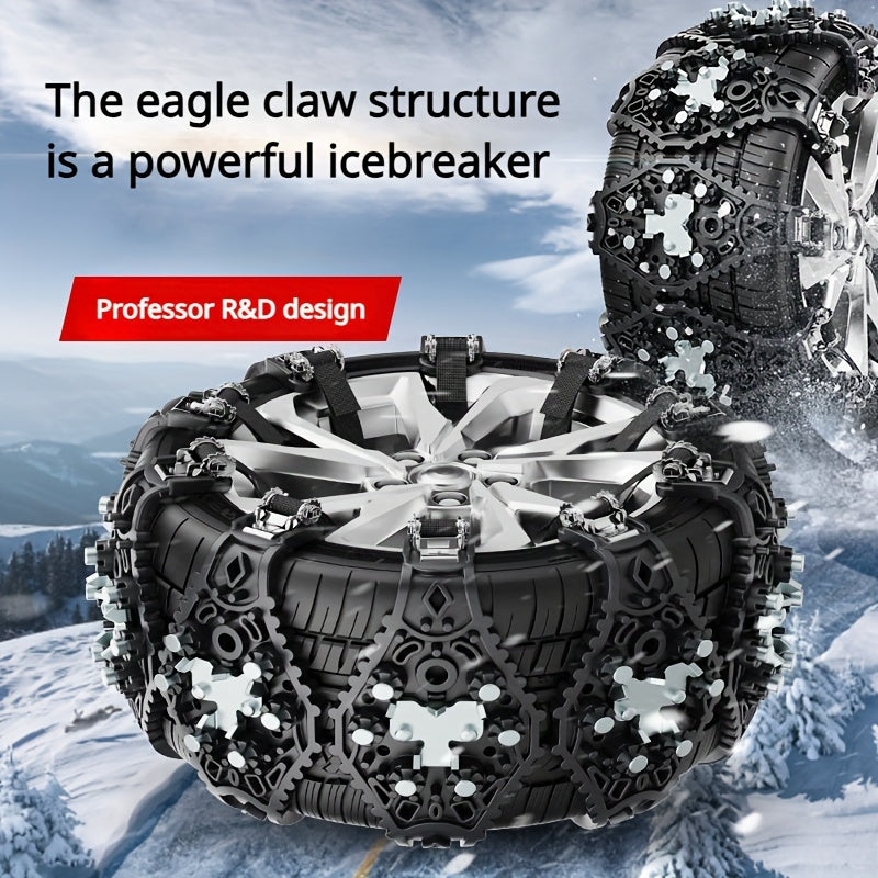 8pcs Anti-skid Snow Chain Tire Chain Emergency Plate