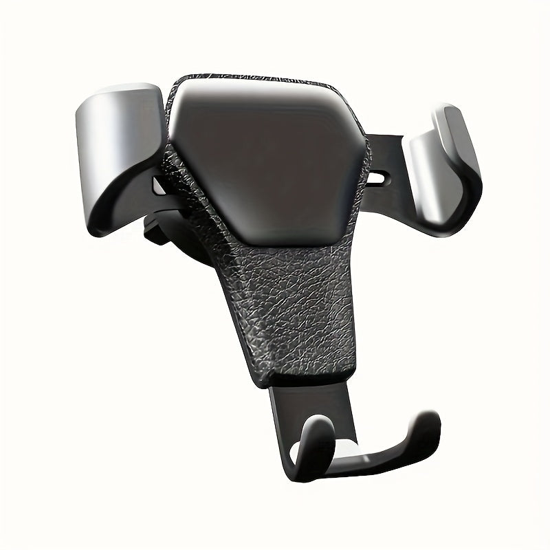 Car Leather Patterned Phone Holder Auto Navigation Air Outlet Multifunctional