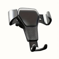 Car Leather Patterned Phone Holder Auto Navigation Air Outlet Multifunctional
