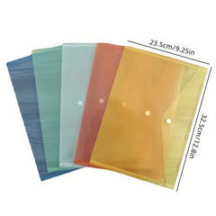 5pcs Plastic Office File Document Bags