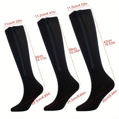 Men's Over Knee High Zip Sport Socks Nylon Blend