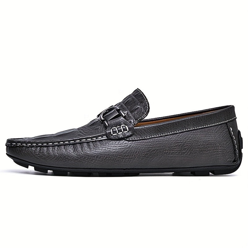 Men's Slip On Bit Loafer Shoes Comfortable Casual Anti-Skid Walking Shoes