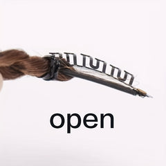8 Cm Long Twist Braids Hair Extensions With Hair Clip Y2K Synthetic Ponytail