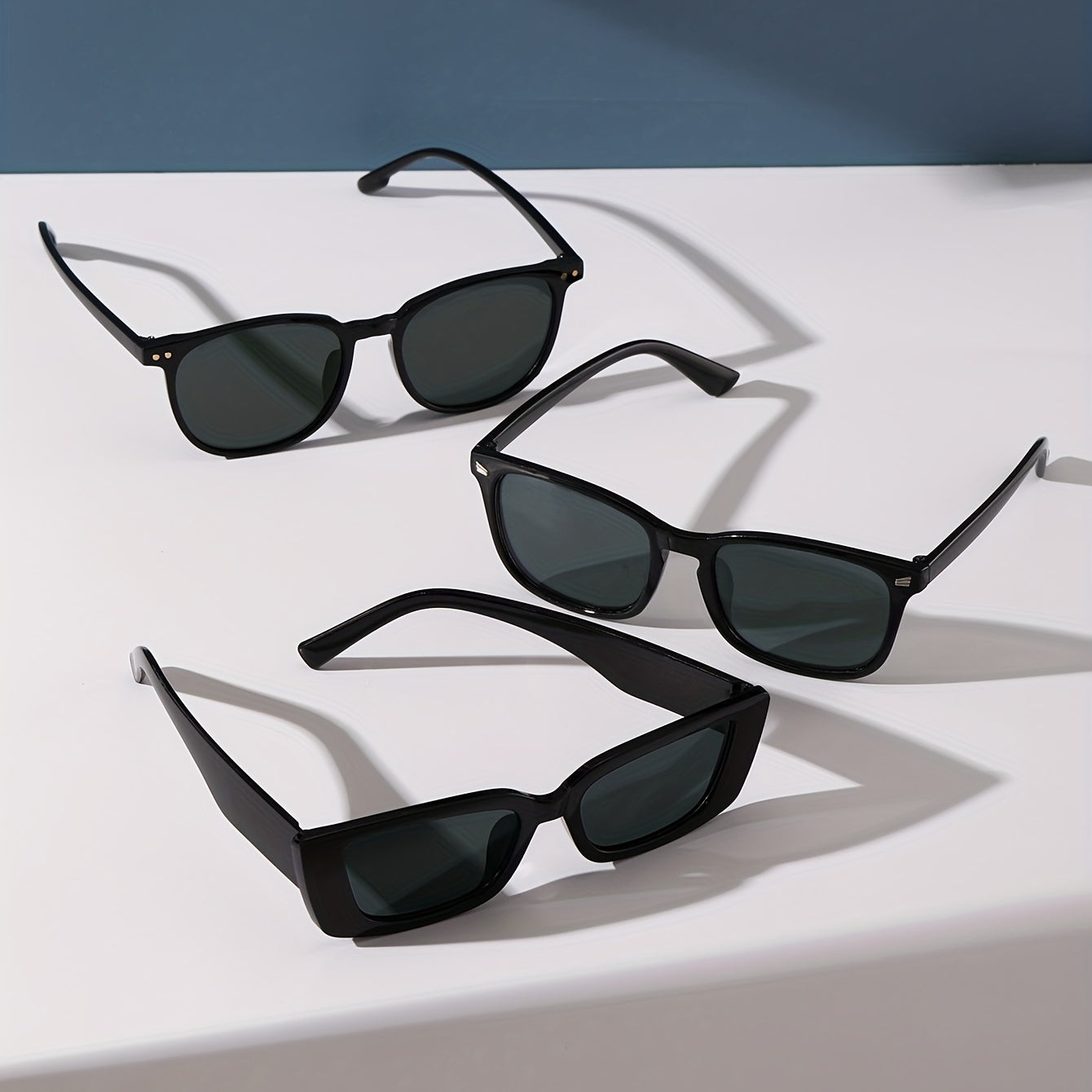3pcs Men's Travel Casual Sunglasses Set