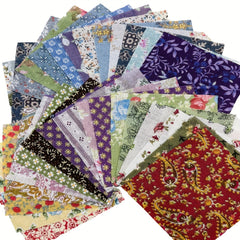 50pcs Dark DIY Printed Cotton Fabric Random 50