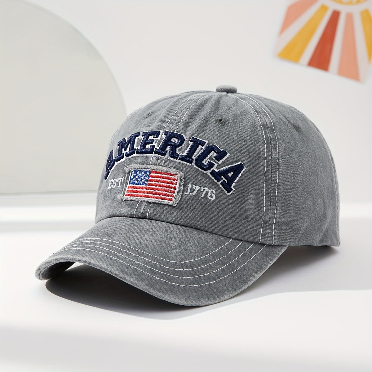 Embroidered National Flag Baseball Cap