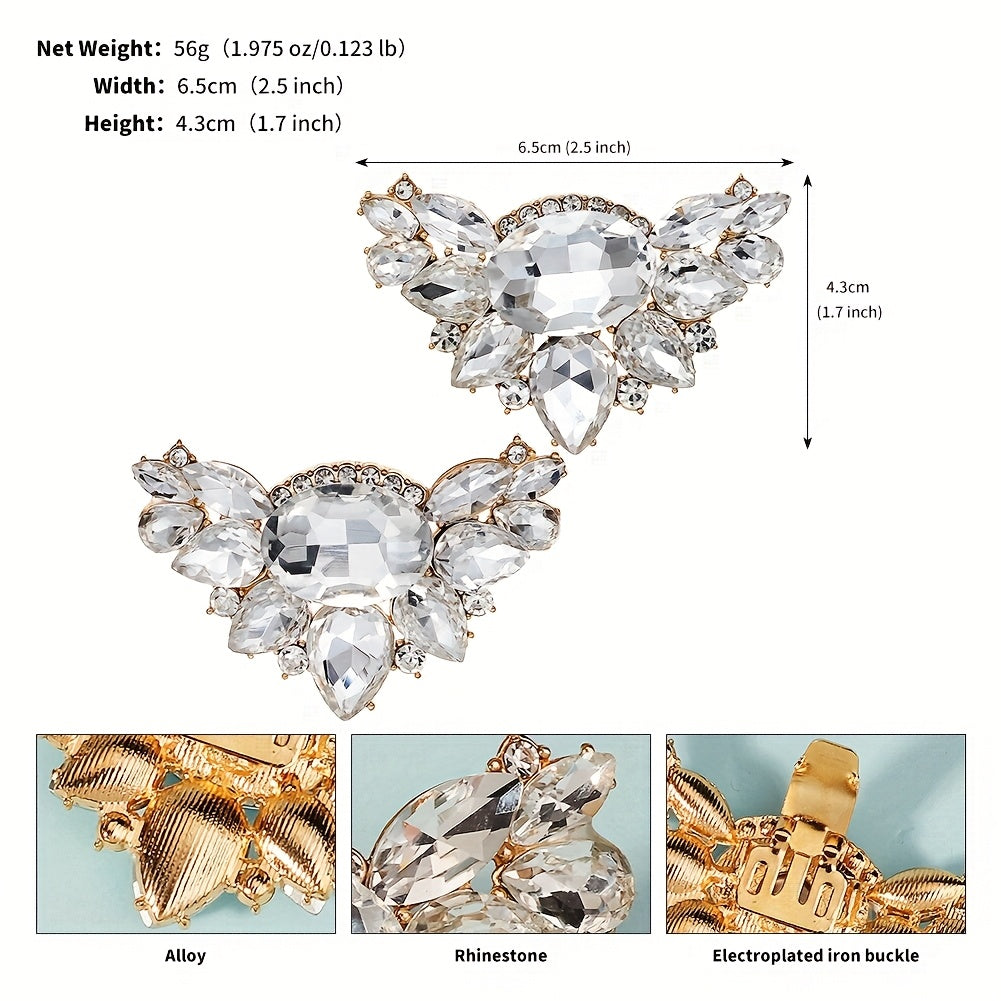 Rhinestone Shoe Clips for Women Bridal Party Accessory