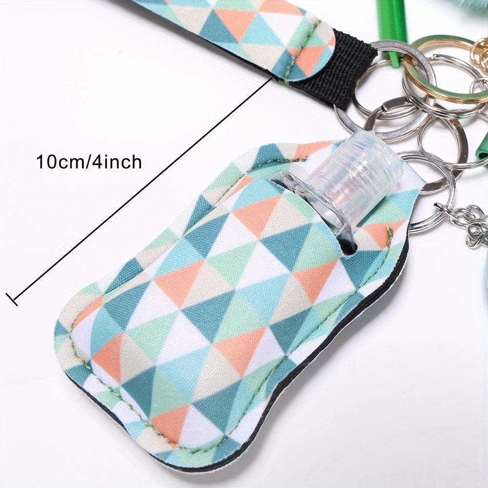 Green Self Defense Keychain Set For Women Safety Keychain Accessories