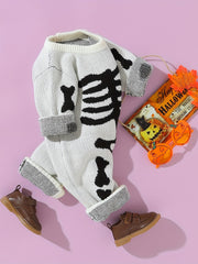 Infant Halloween Party Cosplay Onesie Knitted Long Sleeved Baby Jumpsuit