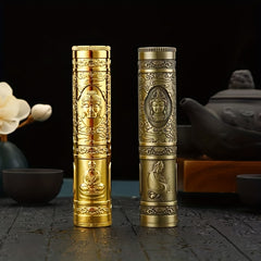 Portable Waterproof Metal Cigarette Case Buddha Dragon Skull Embossed